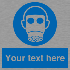 Custom Respirator Required Sign